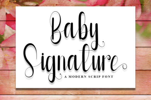 Baby Signature Font for Modern Web Design