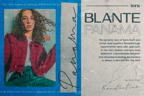 Blante Panama Typeface for Editorial Design