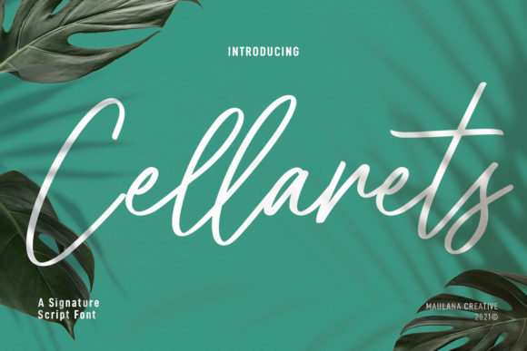Cellarets Signature: A Friendly Script Font for Designers