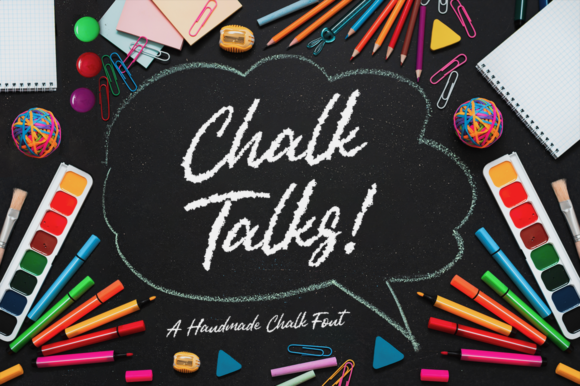 Chalk Talks: A Brushed Handwritten Font for Branding