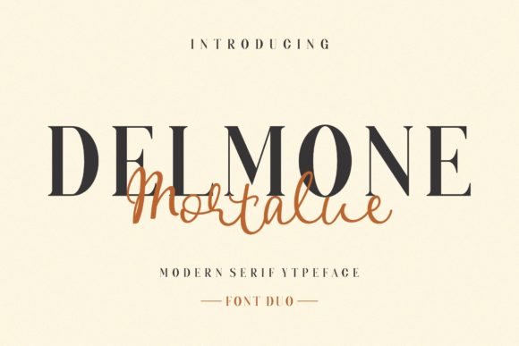 Delmone Mortalue Font for Branding
