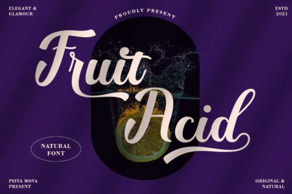 Fruit Acid Font for Modern Web Design