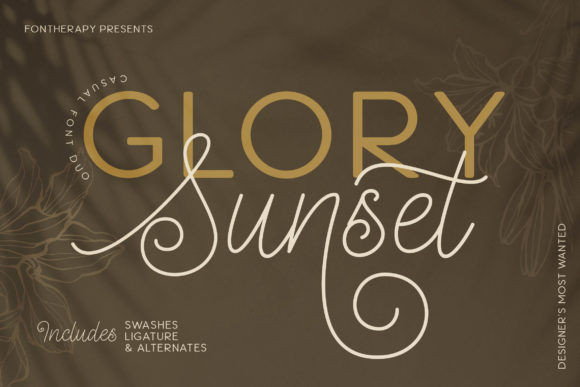 Glory Sunset Font for Timeless Branding