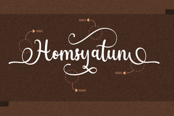 Homsyatun: A Flowing Handwritten Font for Elegant Branding