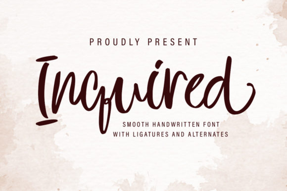 Inquired Font Review for Elegant Handmade Brands