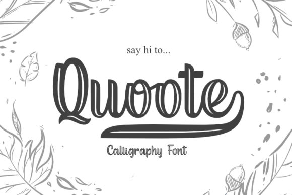 Quoote Font: Elevate Your Brand Identity