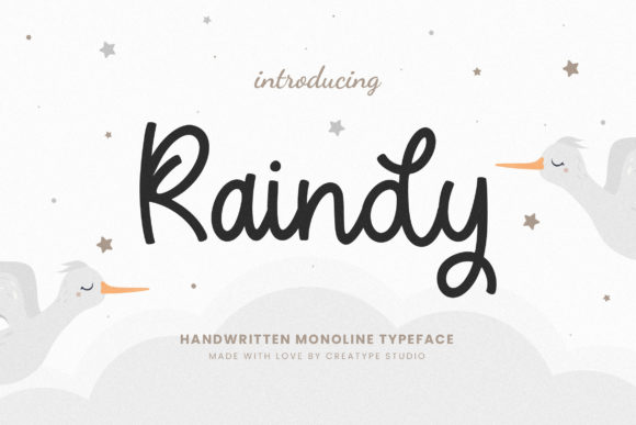 Raindy: A Cheerful Handwritten Font for Web Design