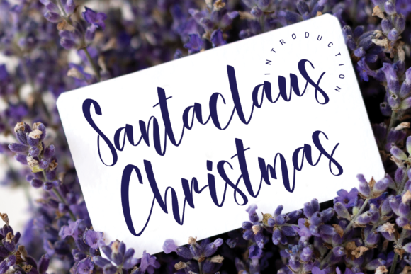 Santa Claus Christmas Font for Editorial Design