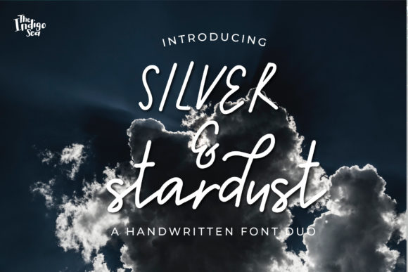 Silver Stardust Duo Font for Makers