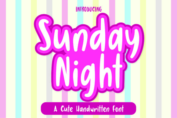 Sunday Night: A Handwritten Font for Authentic Branding
