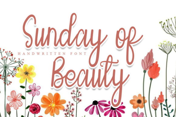 Sunday of Beauty: An Elegant Script Typeface for Branding