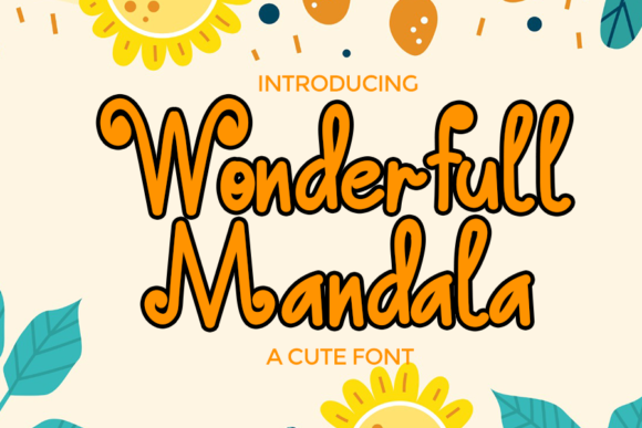 Wonderfull Mandala: A Whimsical Typeface for Branding